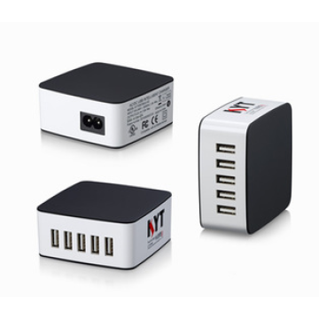 KC certified mobile phone accessories 5V 8A 5 port usb wall chargers